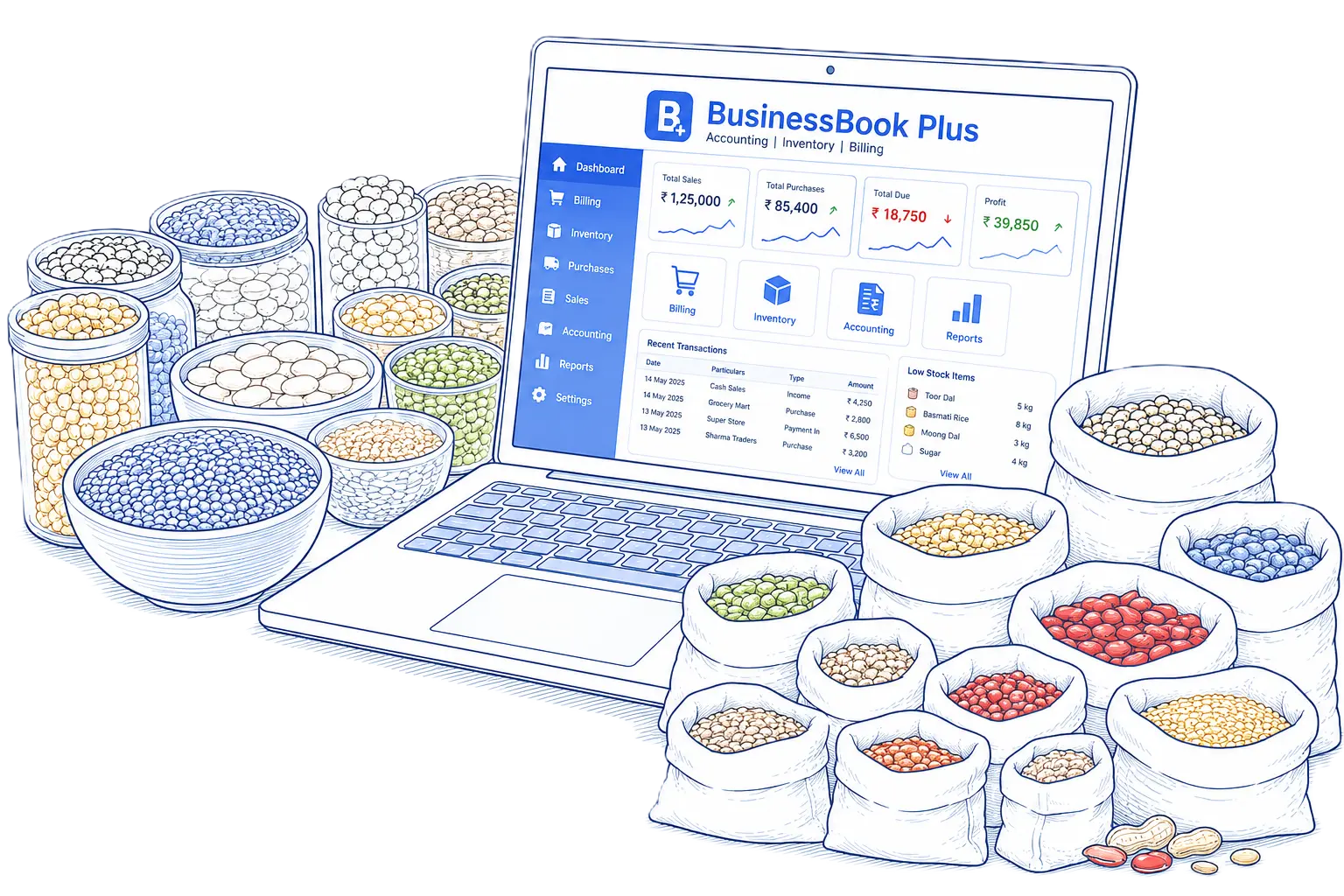 BusinessBook Plus Grocery Billing